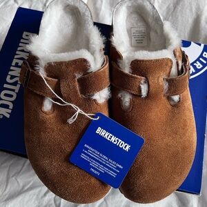 Birkenstock Boston Shearling Clog size 40 Narrow  Mink color NEW